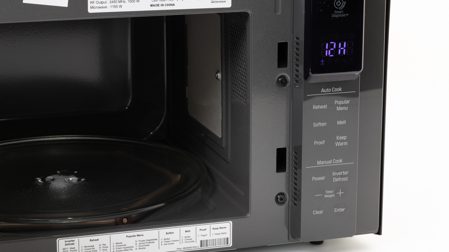 LG NeoChef 25L Smart Inverter Microwave Oven MS2596OB