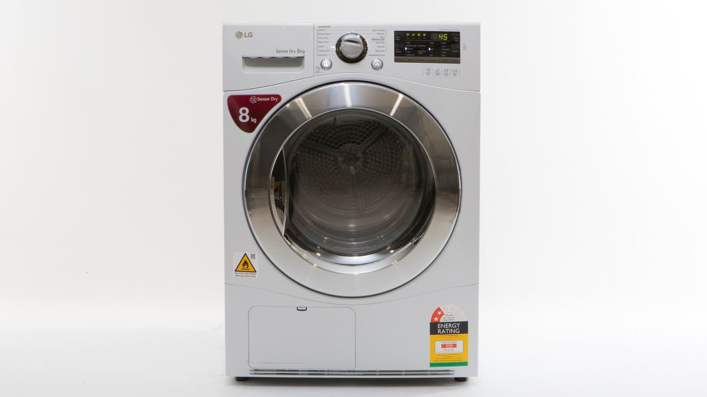 LG TDC80NPW Review Clothes dryer CHOICE