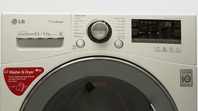 LG WD14130FD6 True Steam Washer Dryer Combo Controls