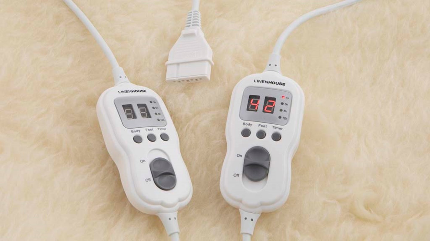 Linen House Wool Multi-zone Electric Blanket QB LHB1004