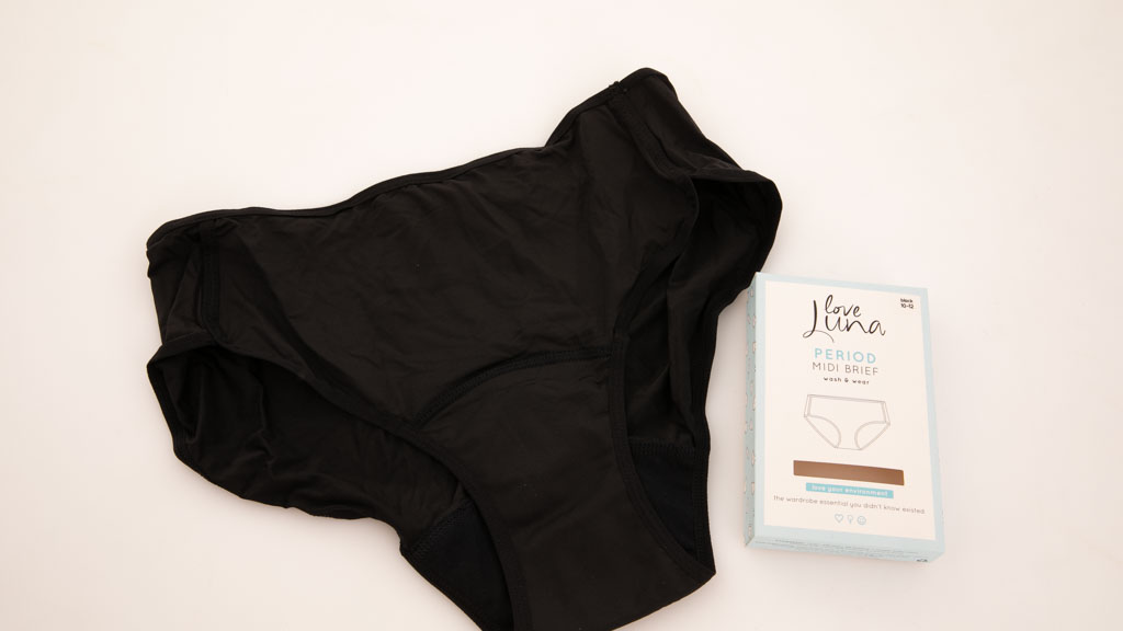 Love Luna Period Midi Brief (light/medium) Review, Period underwear