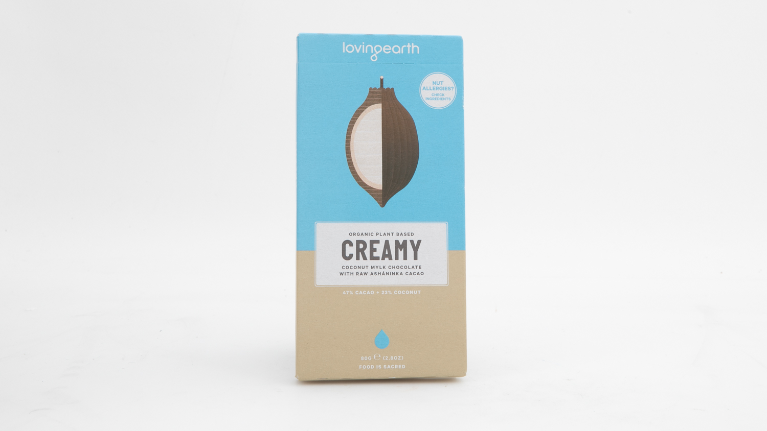 LovingEarth Creamy Coconut Mylk Chocolate with Raw Ashaninka Cacao
