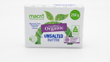 Macro Certified Organic Unsalted Butter