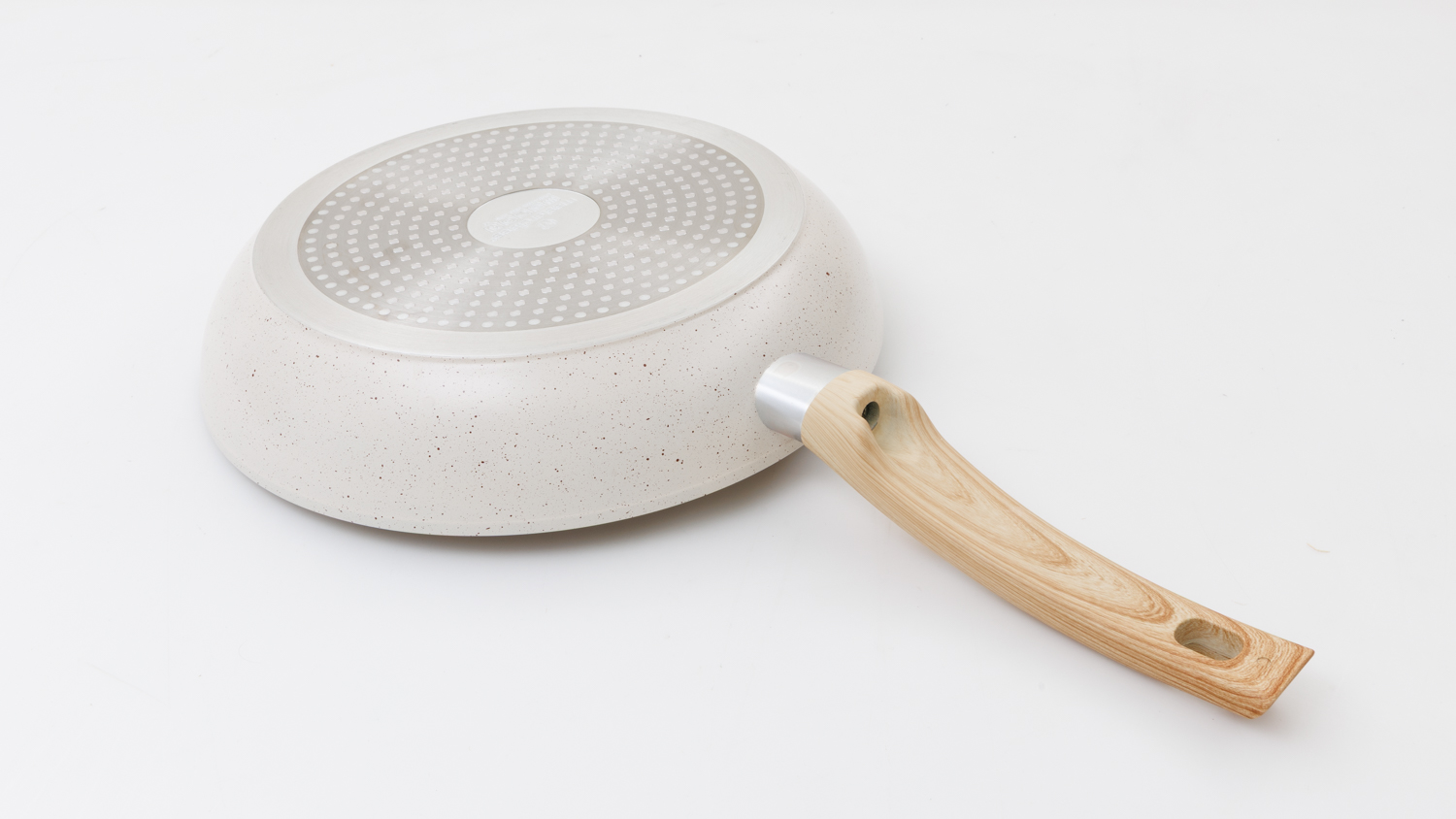 Masterclass Non Stick Ceramic Coated Frying Pan 26cm - Cream