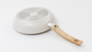 Masterclass Non Stick Ceramic Coated Frying Pan 26cm - Cream