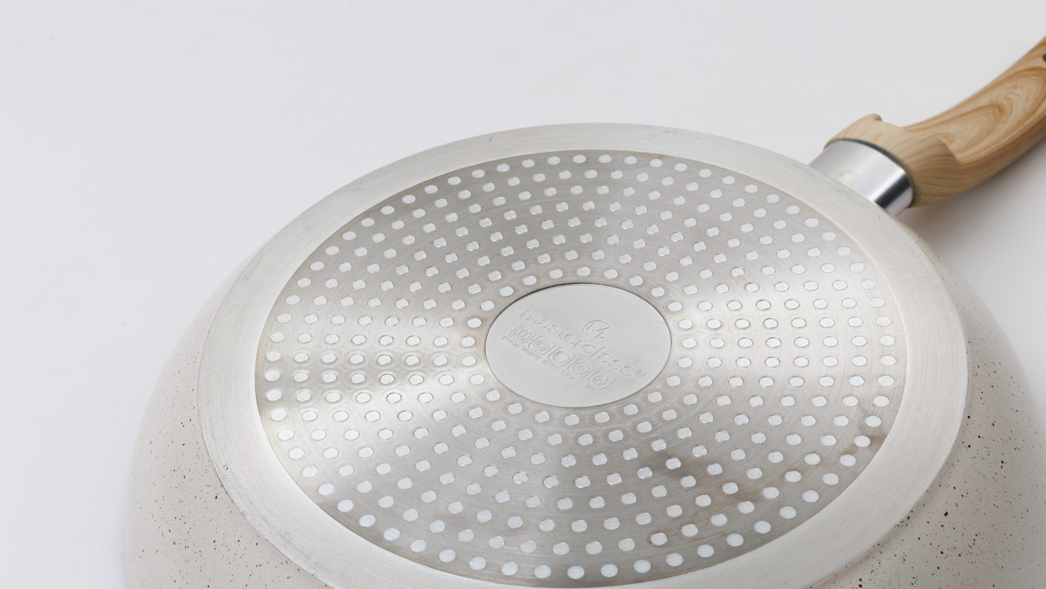 Masterclass Non Stick Ceramic Coated Frying Pan 26cm - Cream