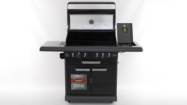 Matador Boss 4 Burner BBQ with cabinet and side burner