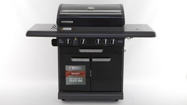 Matador Boss 4 Burner BBQ with cabinet and side burner