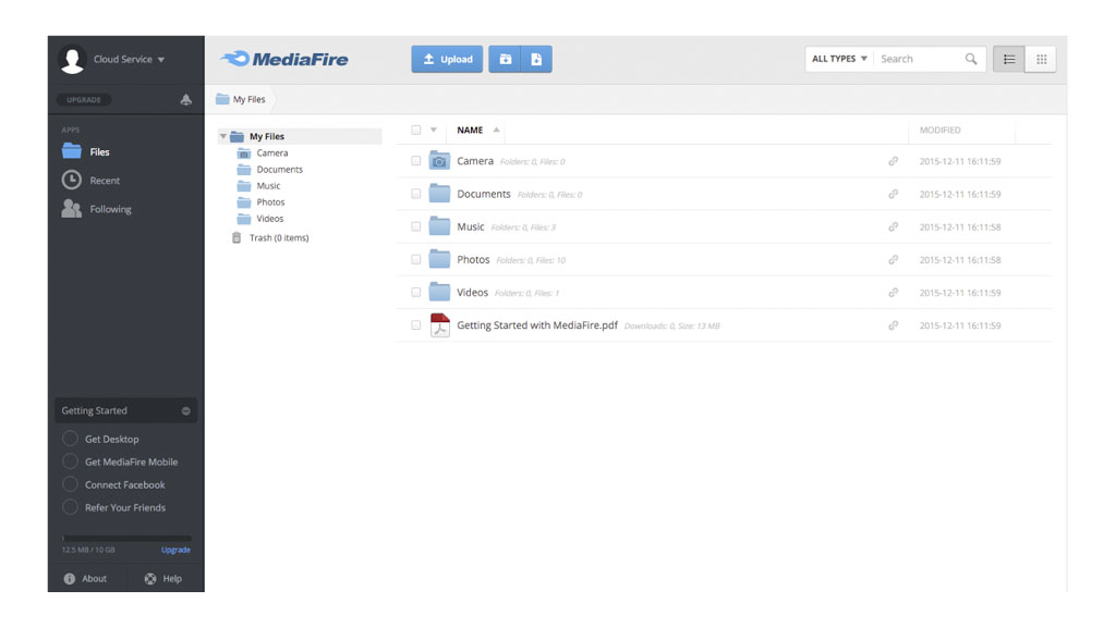 MediaFire Online storage
