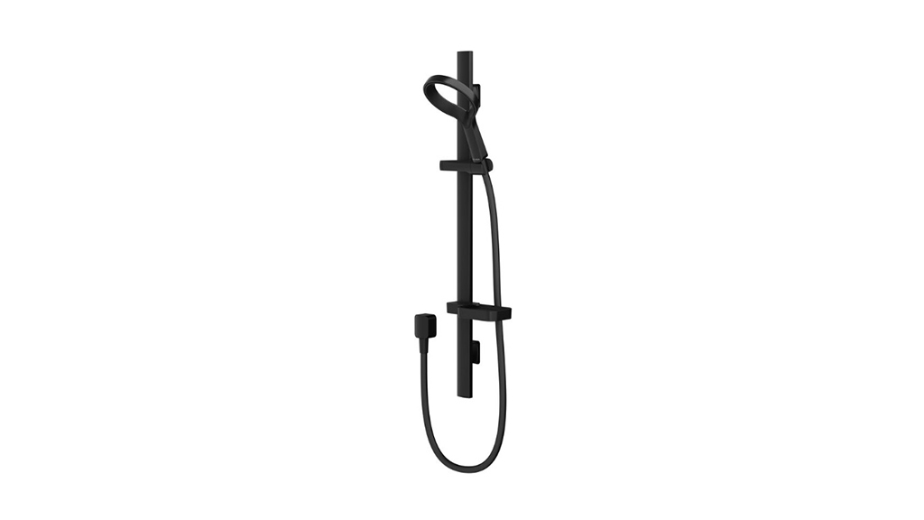 Methven Aio Aurajet Single Rail Shower with Wall Water Inlet Matte Black AOSRBKAU