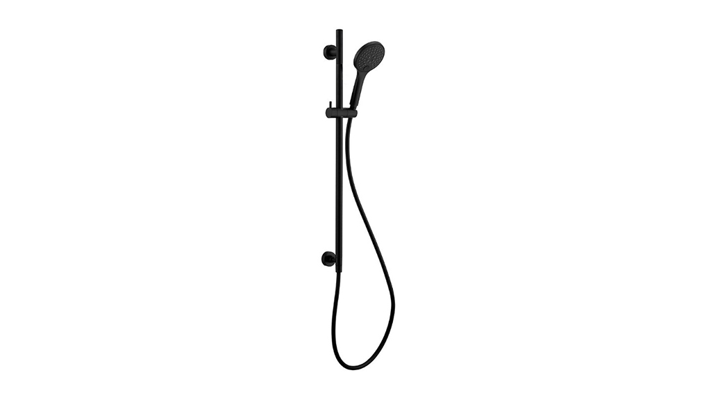 Mizu Drift Single Rail Shower with Top Rail Water Inlet Matte Black 9505807