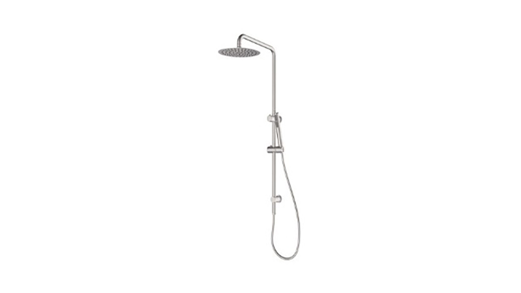 Mondella Resonance Stainless Steel Shower Exposed Rail And Hand Set MON1026 carousel image