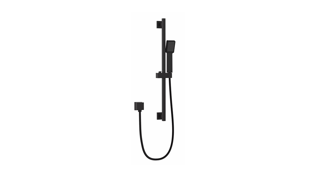 Mondella Rococo Single Function Hand Shower On Rail Black MON0763 carousel image