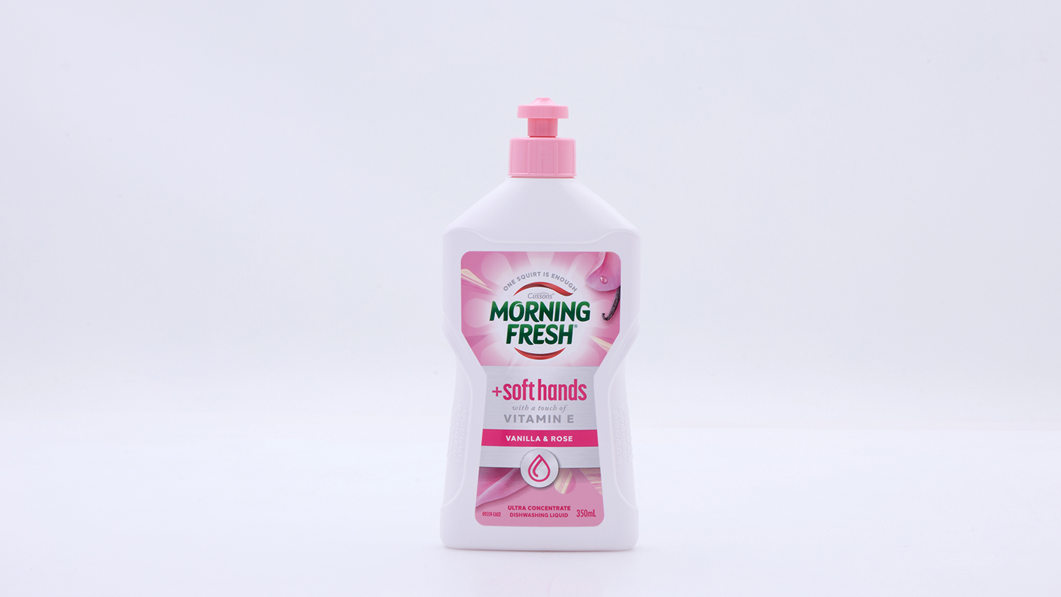Morning Fresh Soft Hands Vitamin E Vanilla and Rose Ultra Concentrate Dishwashing Liquid