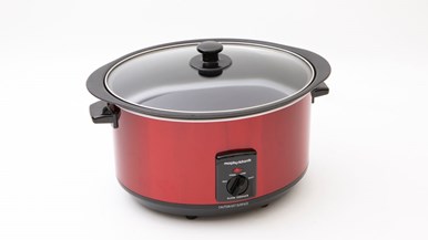 Morphy Richards 6.5L Red Sear u0026 Stew Slow Cooker 461000