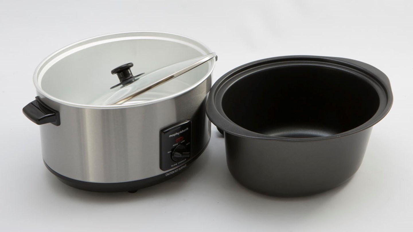 Morphy Richards Brushed Stainless Steel Sear and Stew Slow Cooker 48705