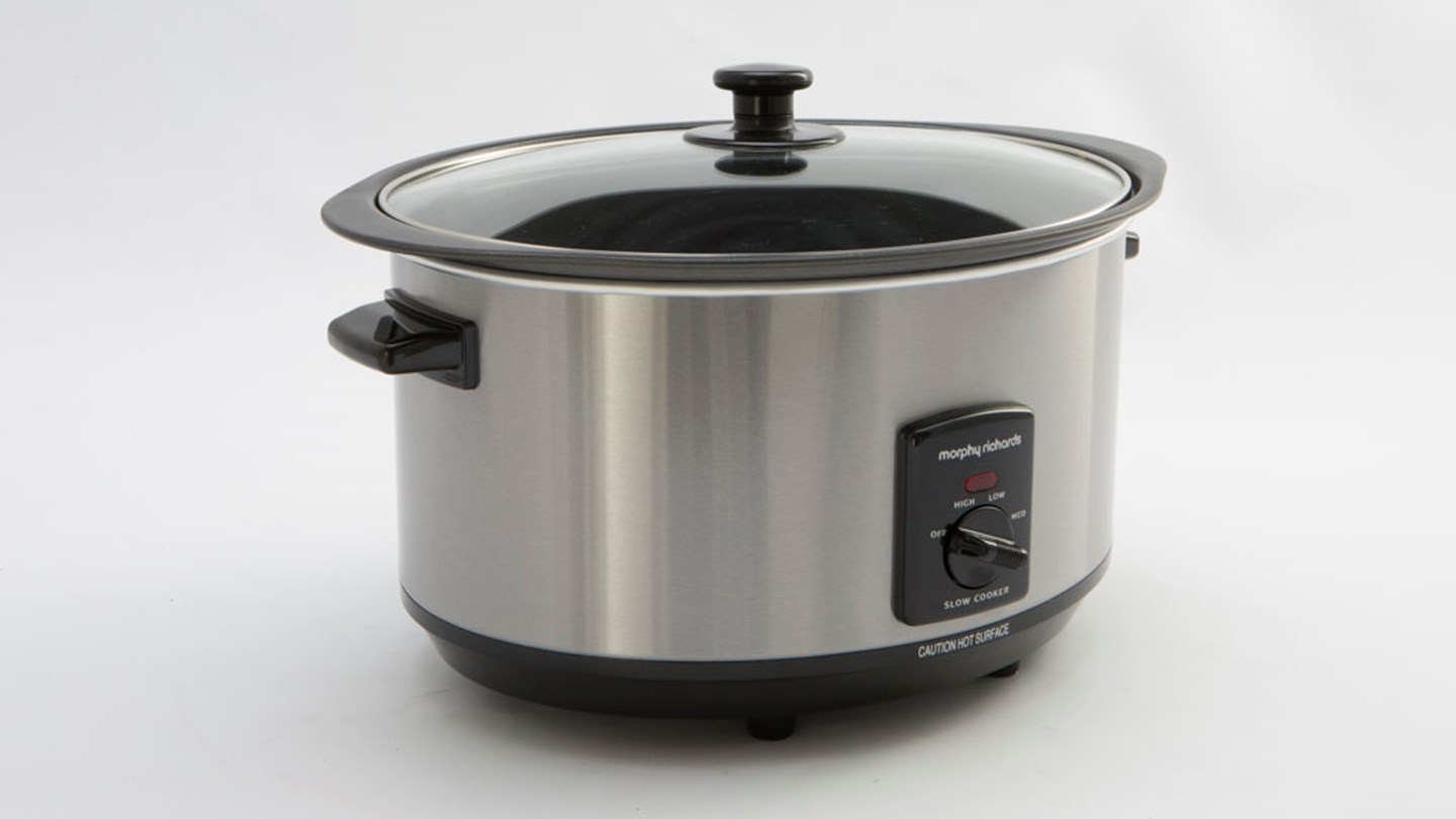 Morphy Richards Brushed Stainless Steel Sear and Stew Slow Cooker 48705