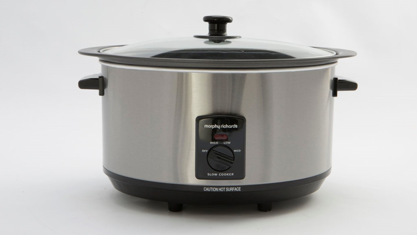 Morphy Richards Brushed Stainless Steel Sear and Stew Slow Cooker 48705