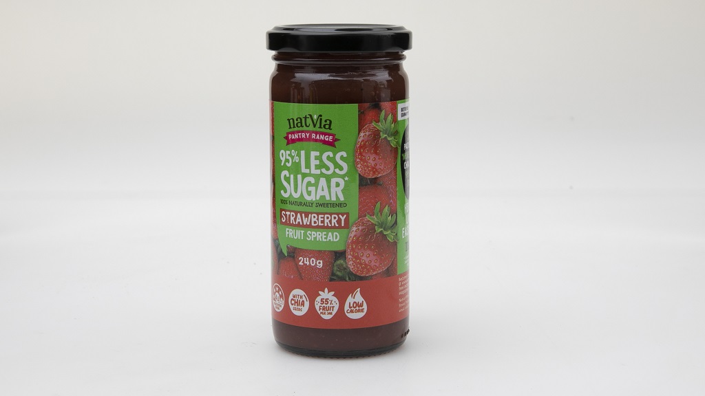 Natvia 95% Less Sugar Strawberry Fruit Spread