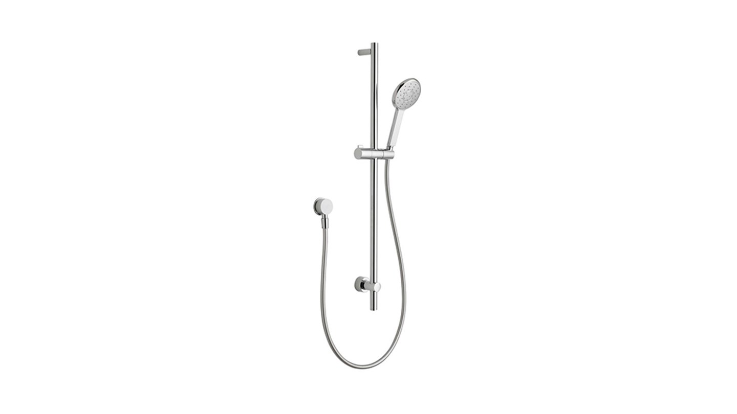 Nikles Pearl 105 Single Rail Shower with Wall Water Inlet Chrome
