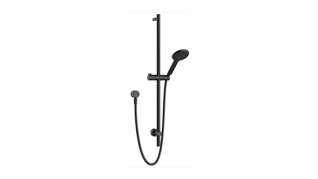 Nikles Pearl 105 Single Rail Shower with Wall Water Inlet Matte Black 4201157
