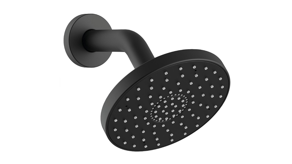 Nikles Pearl Wall Shower & Arm Matte Black 4201155 carousel image