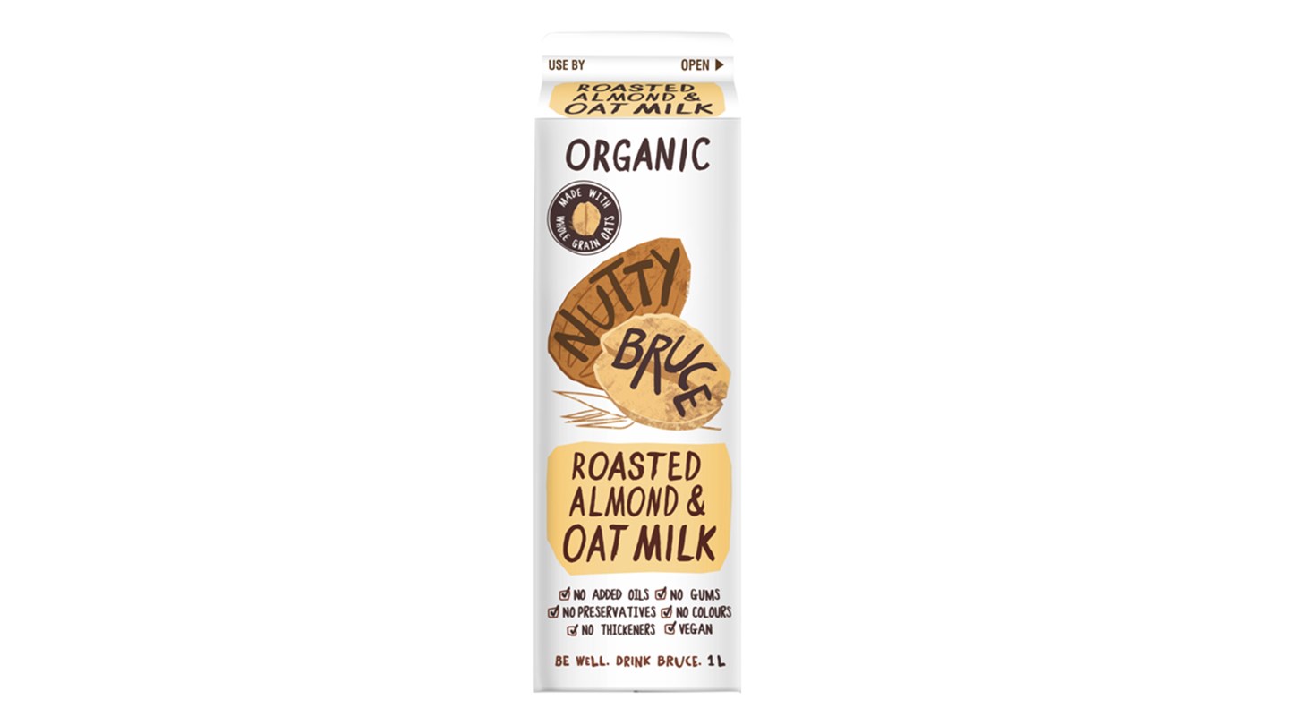 Nutty Bruce Organic Unsweetened Activated Almond Milk (chilled) Review Almond milk comparison