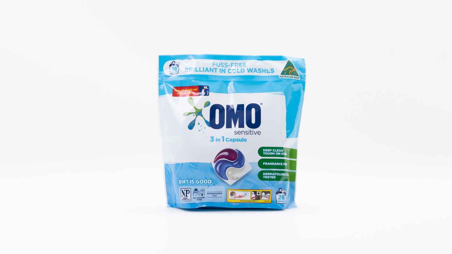 Omo Sensitive 3 in 1 Capsule Top Loader