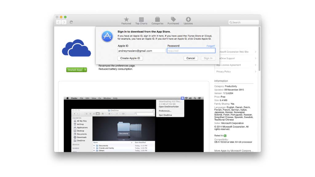Onedrive Online storage