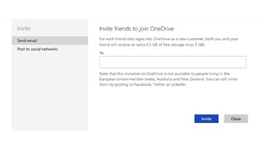 Onedrive Online storage