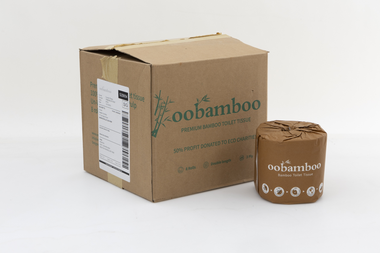 oobamboo Bamboo Unbleached Toilet Rolls 3 ply carousel image