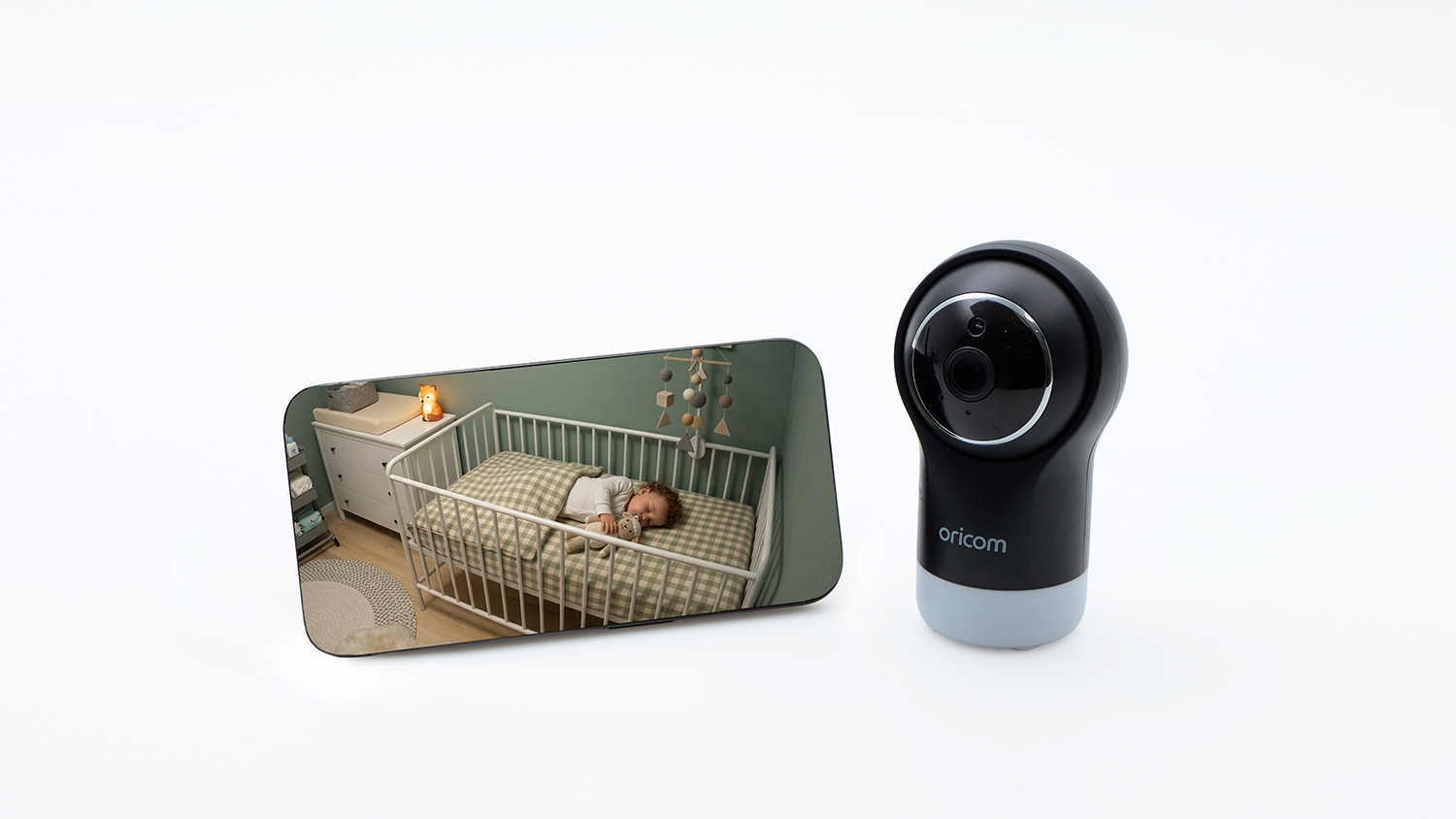 Oricom 5" Smart HD  Baby Monitor OBH950BK (app mode) 