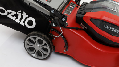 Ozito PXC 36V 2 x 18V 460mm Brushless Self-Propelled Steel Deck Lawn Mower 4.0Ah Kit PXBMK-4047SP