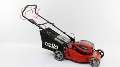 Ozito PXC 36V 2 x 18V 460mm Brushless Self-Propelled Steel Deck Lawn Mower 4.0Ah Kit PXBMK-4047SP