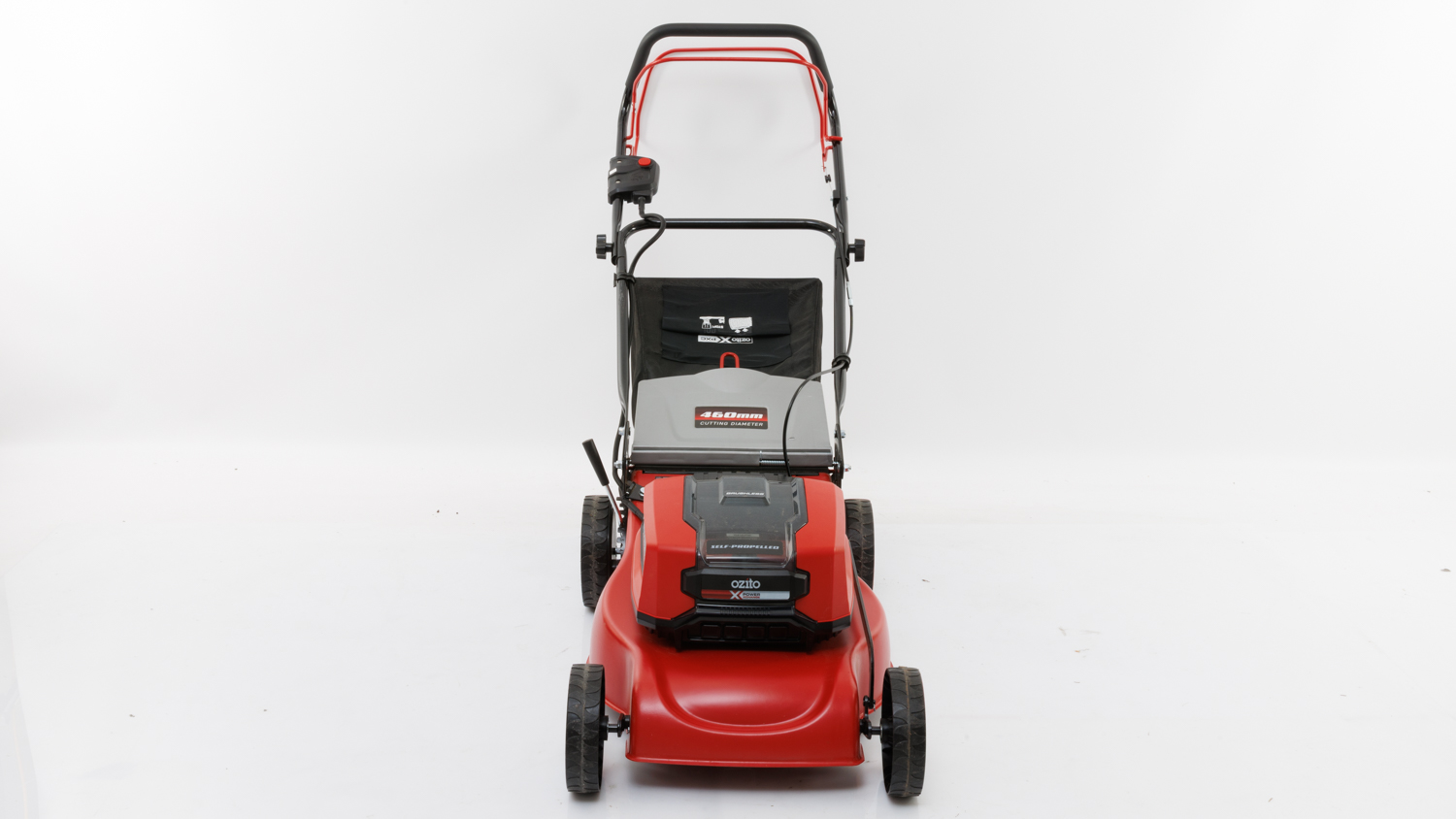 Ozito PXC 36V 2 x 18V 460mm Brushless Self-Propelled Steel Deck Lawn Mower 4.0Ah Kit PXBMK-4047SP