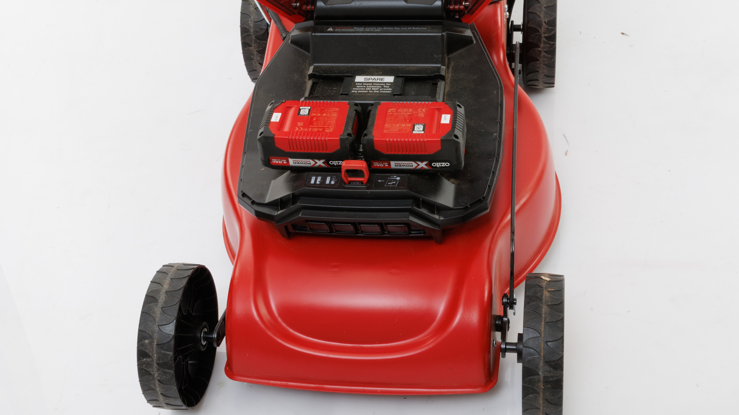 Ozito PXC 36V 2 x 18V 460mm Brushless Self-Propelled Steel Deck Lawn Mower 4.0Ah Kit PXBMK-4047SP