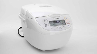  Panasonic 5 Cup (Uncooked) Rice Cooker with Pre-Programmed  Cooking Options for Brown Rice, White Rice, and Porridge or Soup - 1.0  Liter - SR-CN108 (White): Home & Kitchen