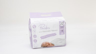 Pandas Eco-disposable Nappies Newbown Size 1