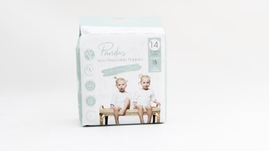 Pandas Eco-Disposable Nappies Size 5 X-Large