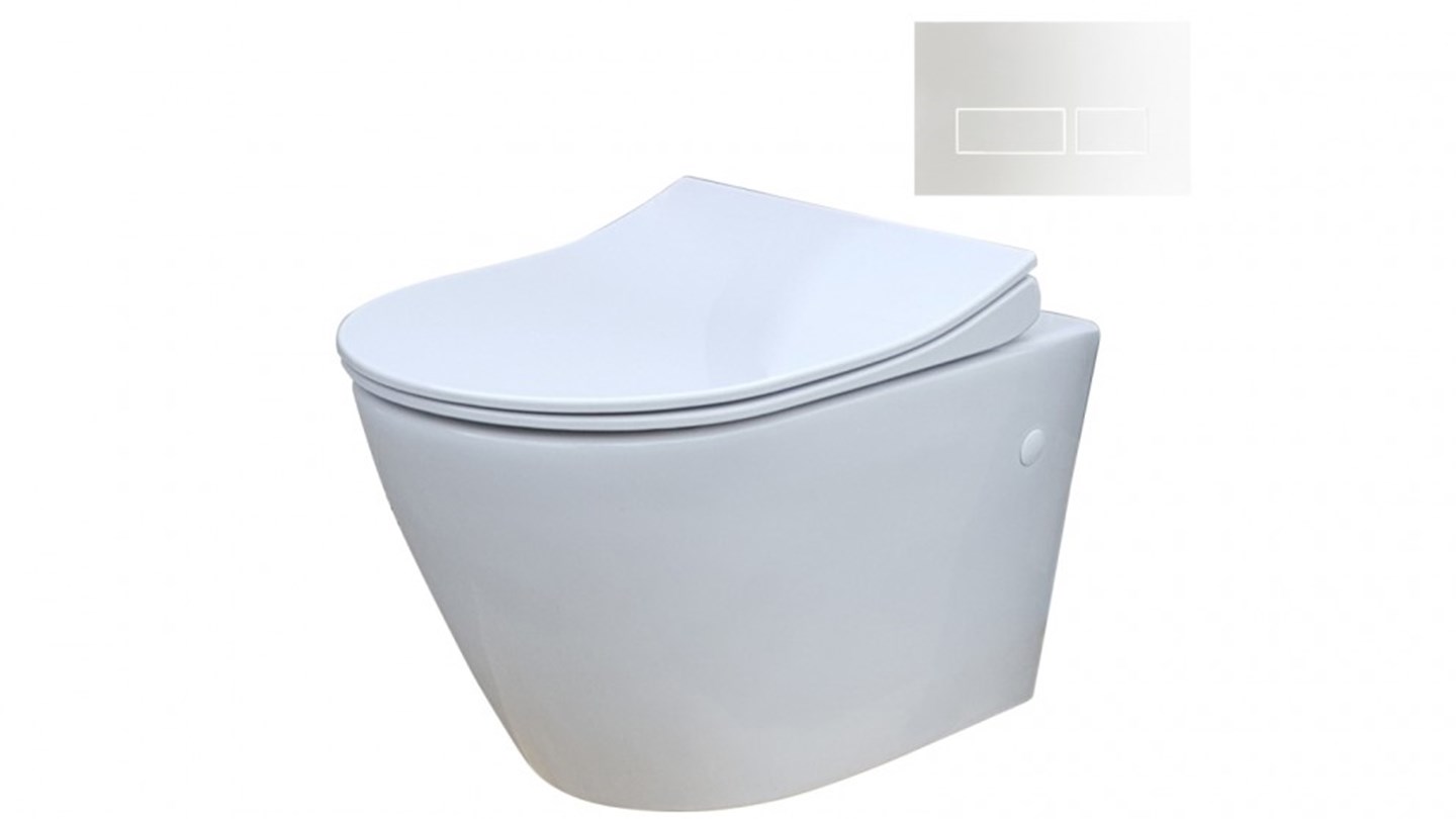 American Standard Heron Square Close Coupled Toilet Suite (S Trap) with ...