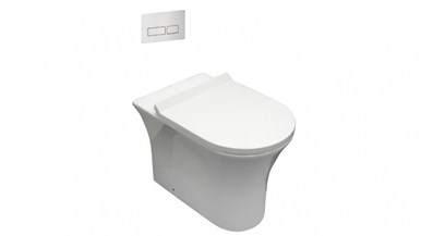 Parisi Play MK II Wall Faced Pan with In-Wall Cistern and Button Panel Set