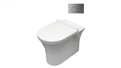 Parisi Play MK II Wall Faced Pan with In Wall Cistern and Flushplate