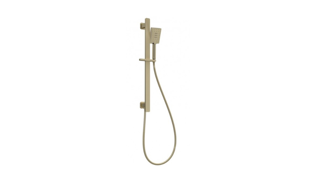 Parisi Quad II Sliding Rail with Hand Shower Brushed Brass HQ2.SR.46