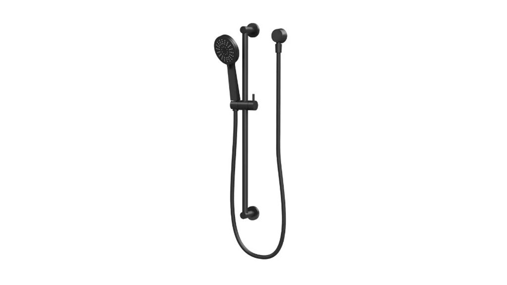 Phoenix Vivid Slimline Rail Shower Matte Black VS685-10