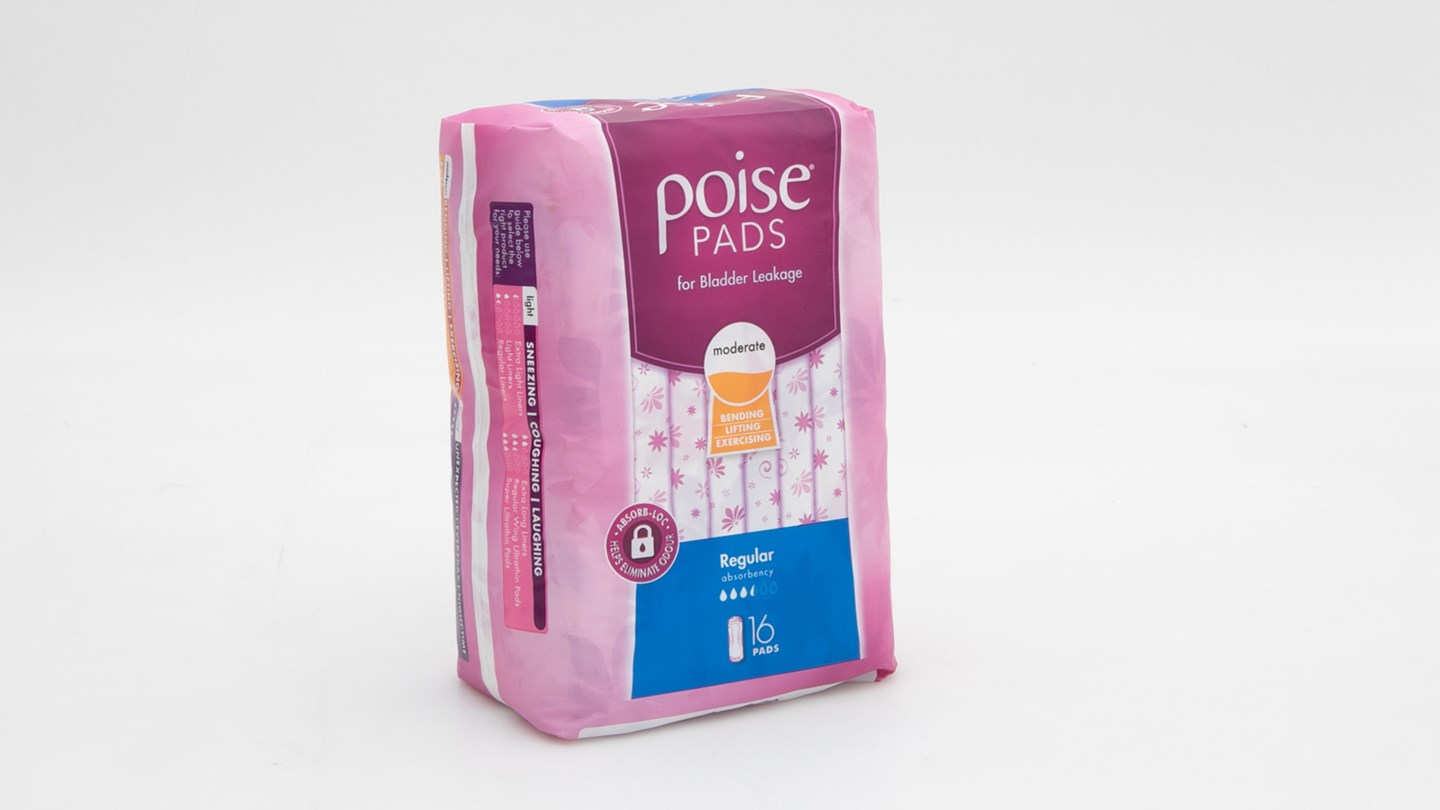 Tena Pads Super Review Incontinence Pad CHOICE   Poise Regular Pads 1 Large 