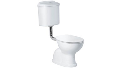 Posh Canterbury Low Level Toilet Suite with Quick Soft Close Seat S Trap White