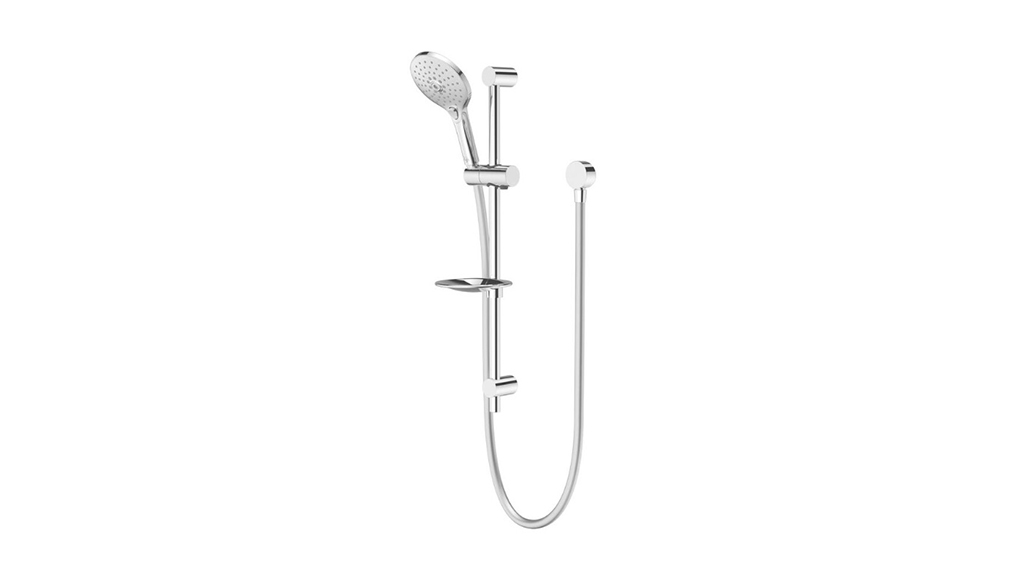 Posh Domaine Single Rail Shower 3 Functions with Wall Water Inlet Chrome PDSRCP carousel image