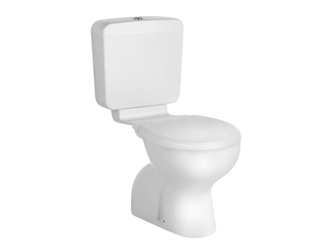 Posh Solus Round Close Coupled S Trap Toilet Suite With Standard Seat
