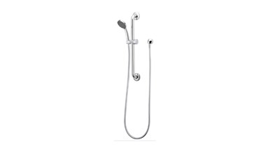 Posh Solus MK3 Grab Single Rail Shower 1 Function 600mm with Wall Water ...