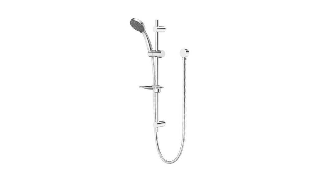 Posh Solus MK3 Single Rail Shower 3 Functions with Wall Water Inlet Chrome PSSR3FCP